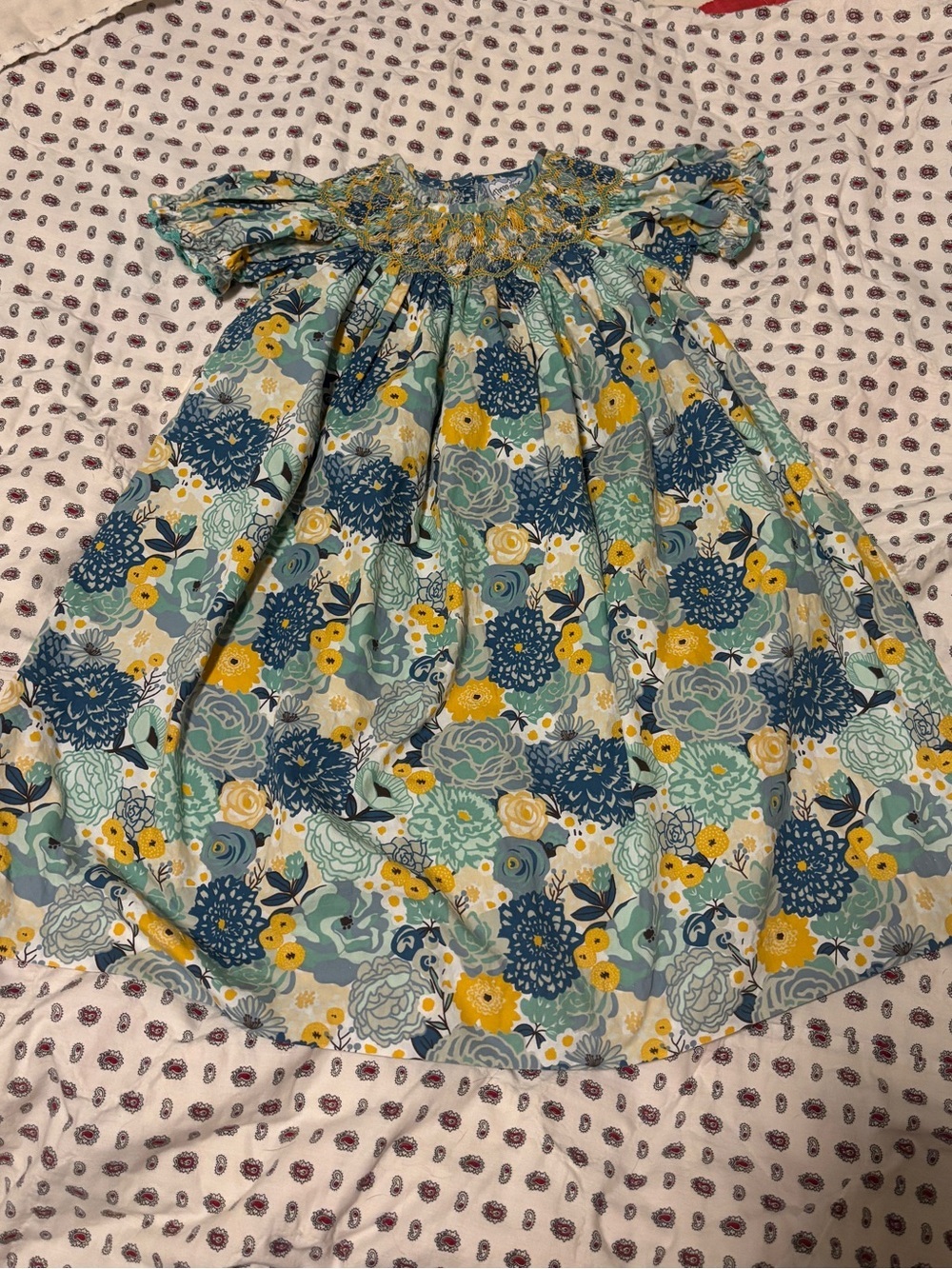 Three Sisters Smocked Dress